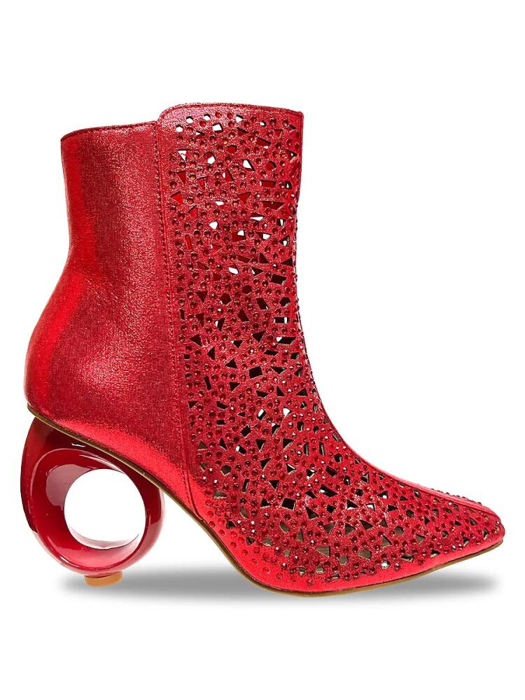 Lady Couture Women's Breeze Studded Ankle Boots - Red Cover