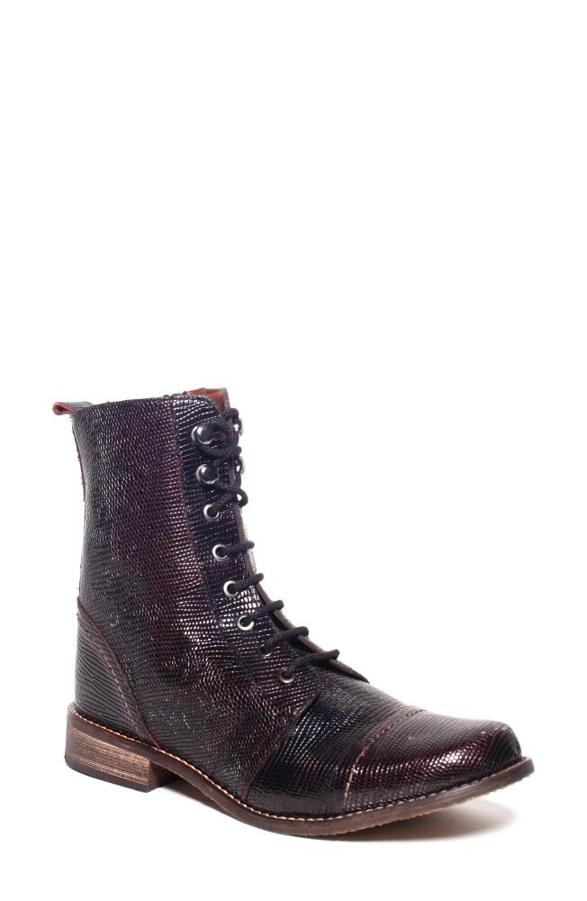 Unity in Diversity Liberty Organic Leather Combat Boot in Pull Red Cover