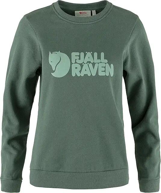 Fjallraven Fjallraven Logo Sweater (Deep Patina/Misty Green) Women's Clothing Cover