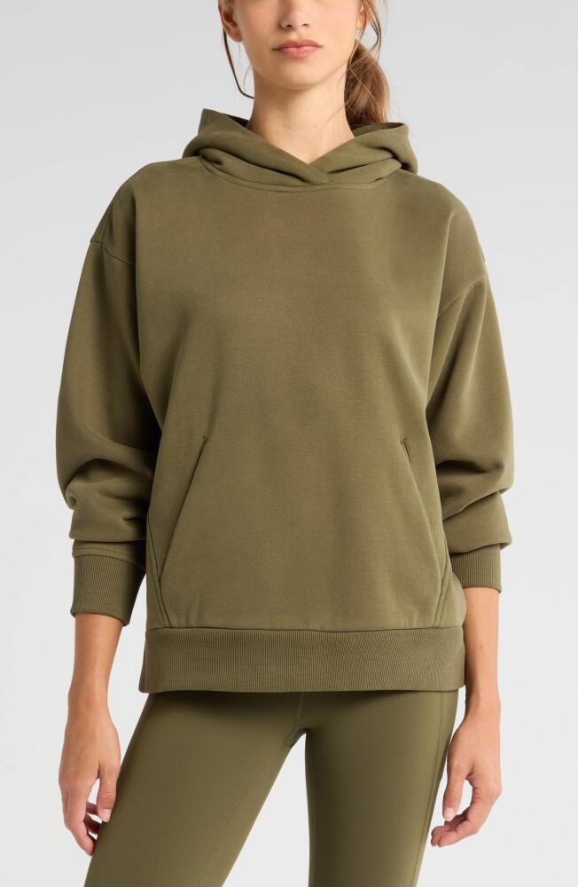 Zella Ultra Cozy Pullover Hoodie in Olive Night Cover