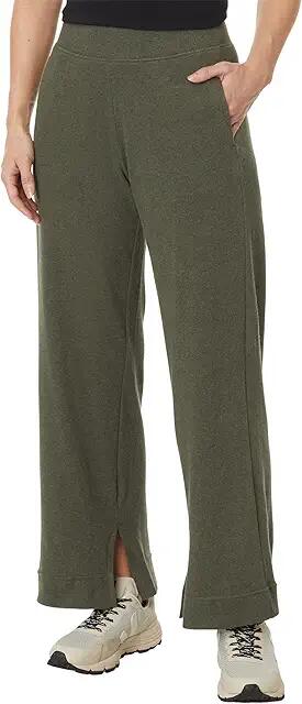 PACT Airplane Wide Leg Pants (Evergreen Heather) Women's Clothing Cover