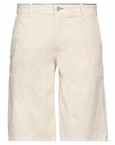 Grey Daniele Alessandrini Man Shorts & Bermuda Shorts Beige Cotton, Elastane Cover