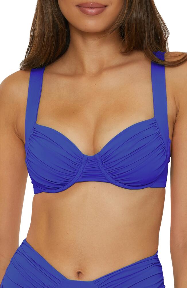 Becca Color Code Underwire Bikini Top in Sapphire Cover