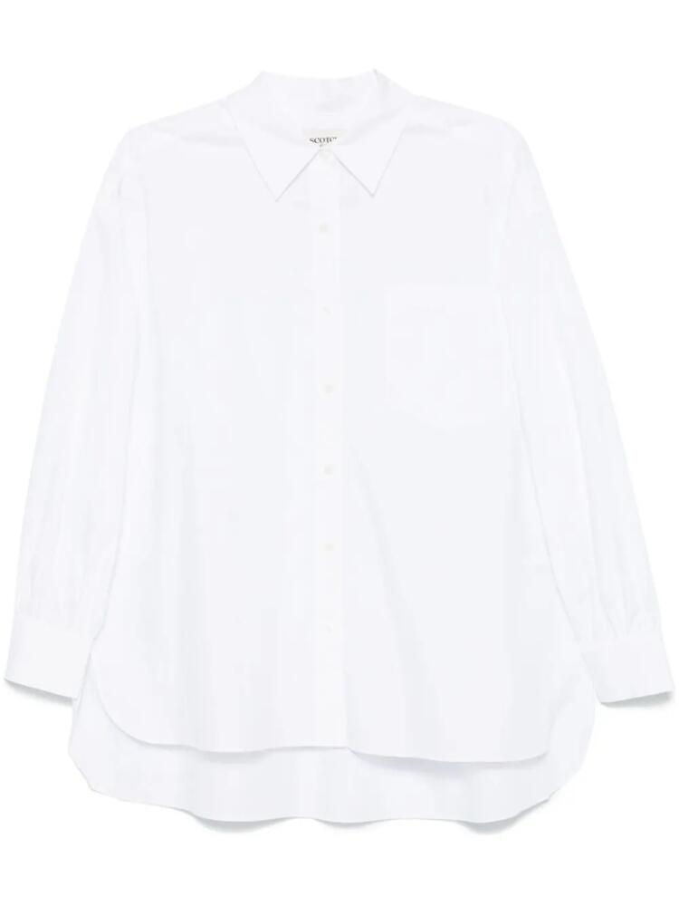 Scotch & Soda pleat-detail shirt - White Cover