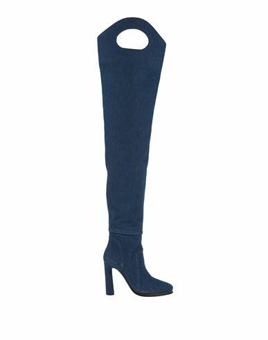 Burberry Woman Boot Blue Textile fibers Cover