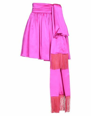 Rochas Woman Mini skirt Fuchsia Silk, Acetate Cover