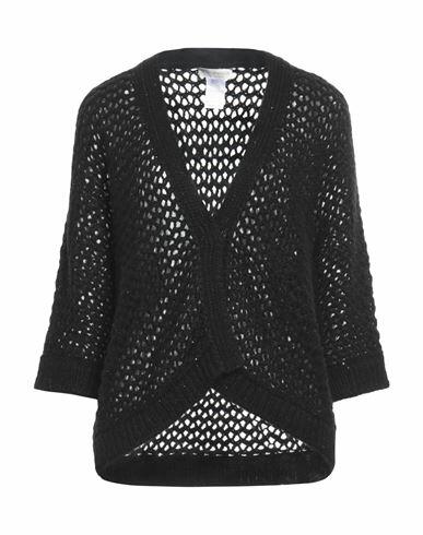 Le Tricot Perugia Woman Cardigan Black Wool, Alpaca wool, Polyamide, Polyester Cover