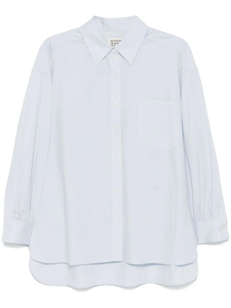 Scotch & Soda pleat-detail shirt - Blue Cover