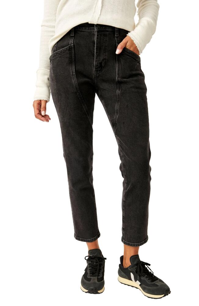 Free People Beacon Crop Skinny Jeans in Black Quartz Cover