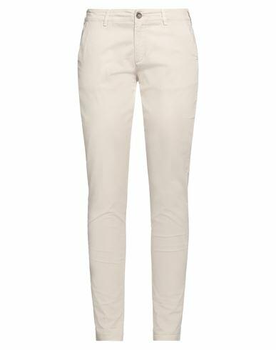 40weft Woman Pants Ivory Cotton, Elastane Cover