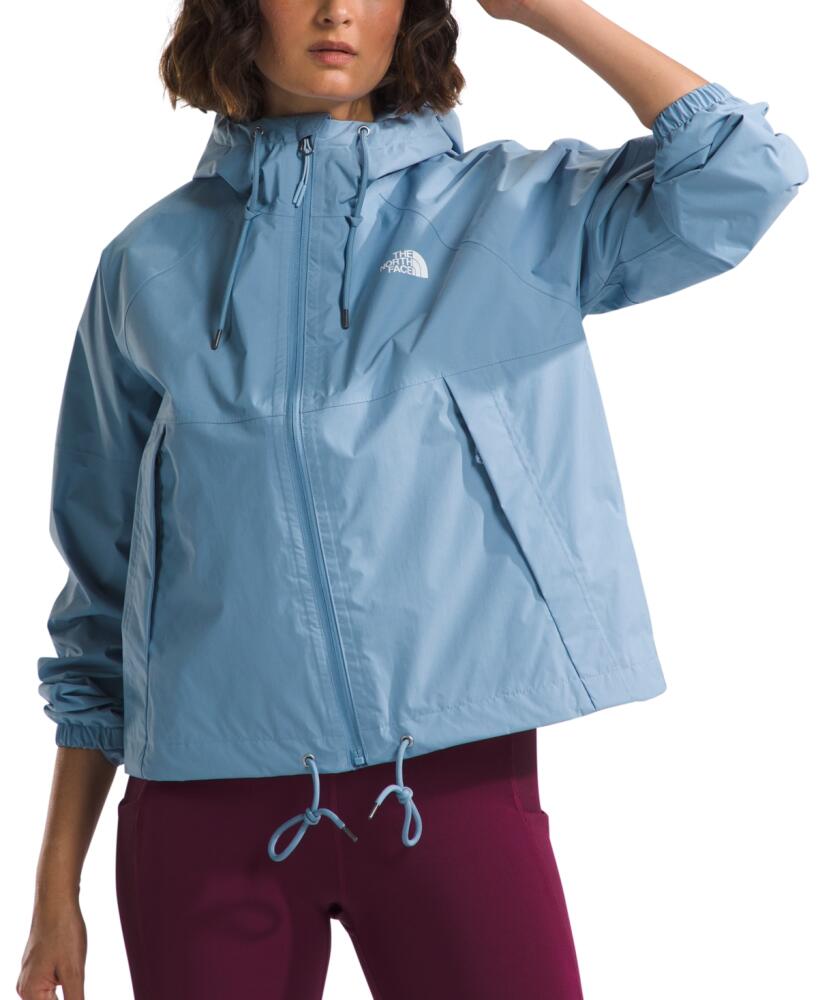 The North Face Women's Antora Hooded Rain Jacket - Steel Blue Cover