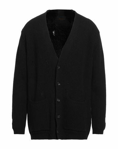 Officina 36 Man Cardigan Black Wool, Polyamide Cover