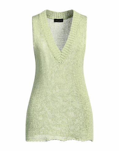 Roberto Collina Woman Sweater Light green Cotton, Polyamide Cover