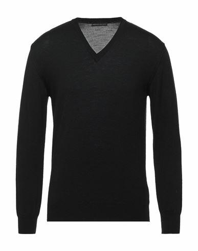 Alessandro Dell'acqua Man Sweater Black Merino Wool Cover