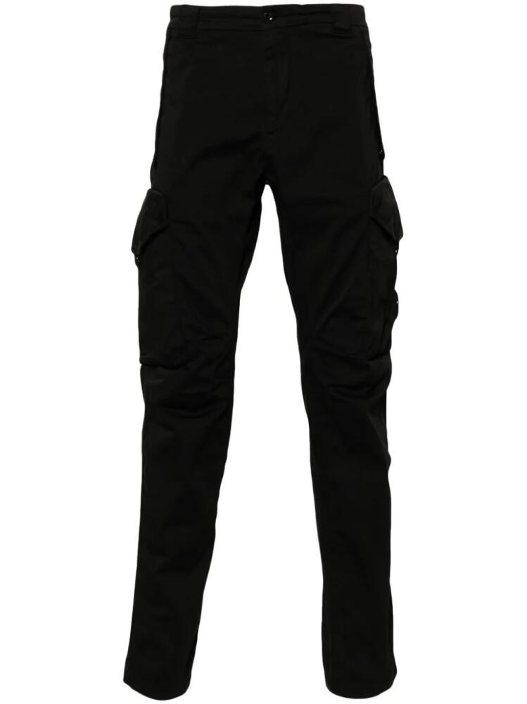 C.P. Company logo-appliqué cargo pants - Black Cover