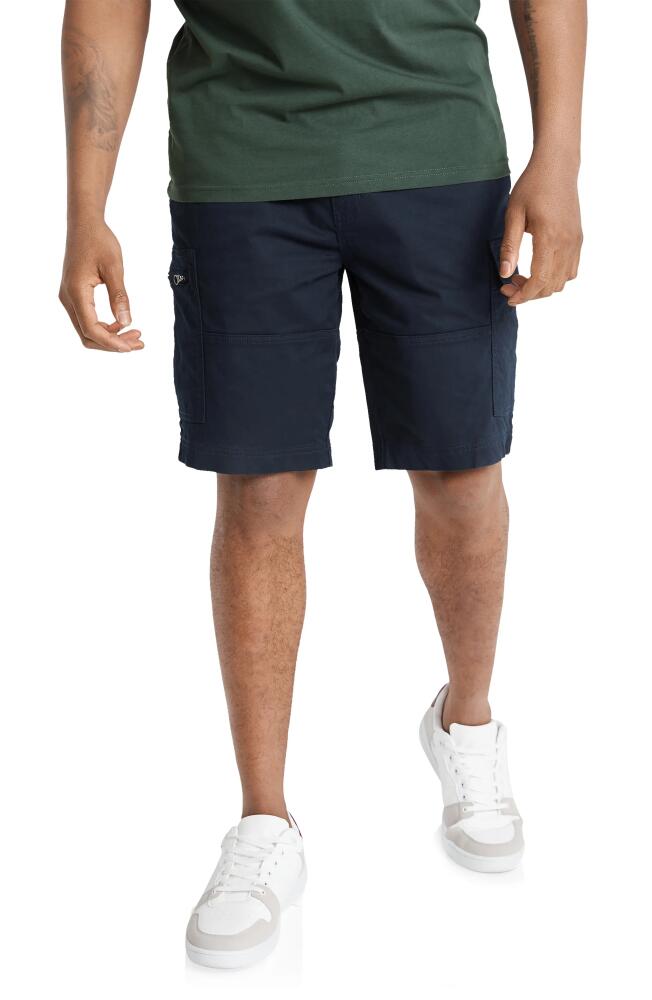 Johnny Bigg Fraser Stretch Cotton Cargo Shorts in Navy Cover