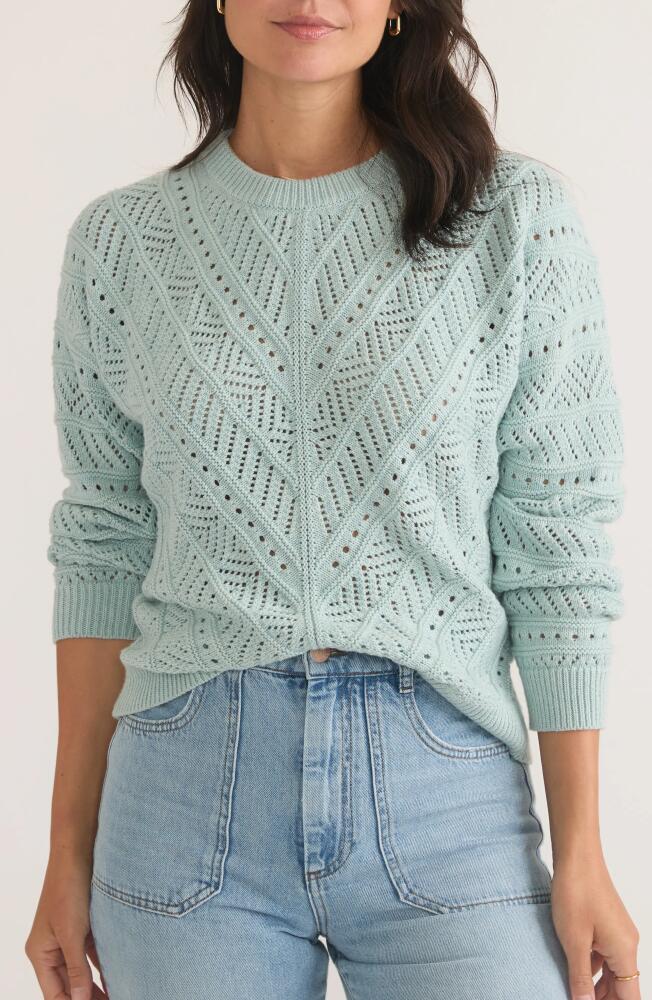 Marine Layer Brooke Textured Oversize Sweater in Light Blue Cover