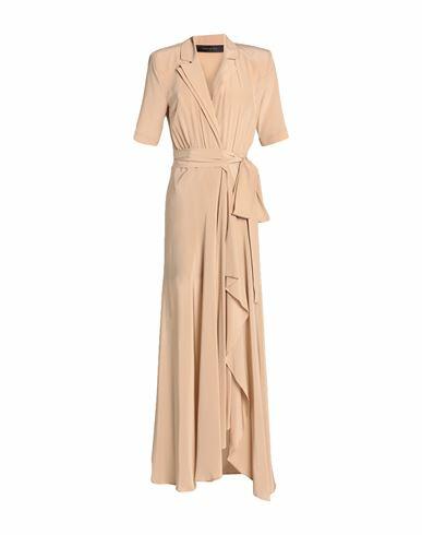 Federica Tosi Woman Maxi dress Sand Silk, Polyester Cover