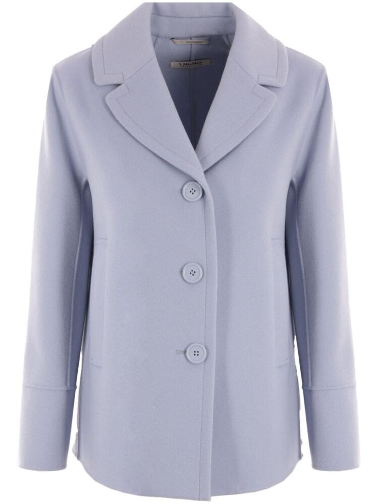 'S Max Mara notched-lapel single-breasted jacket - Purple Cover