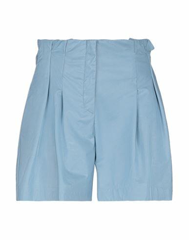 Soallure Woman Shorts & Bermuda Shorts Sky blue Polyurethane Cover