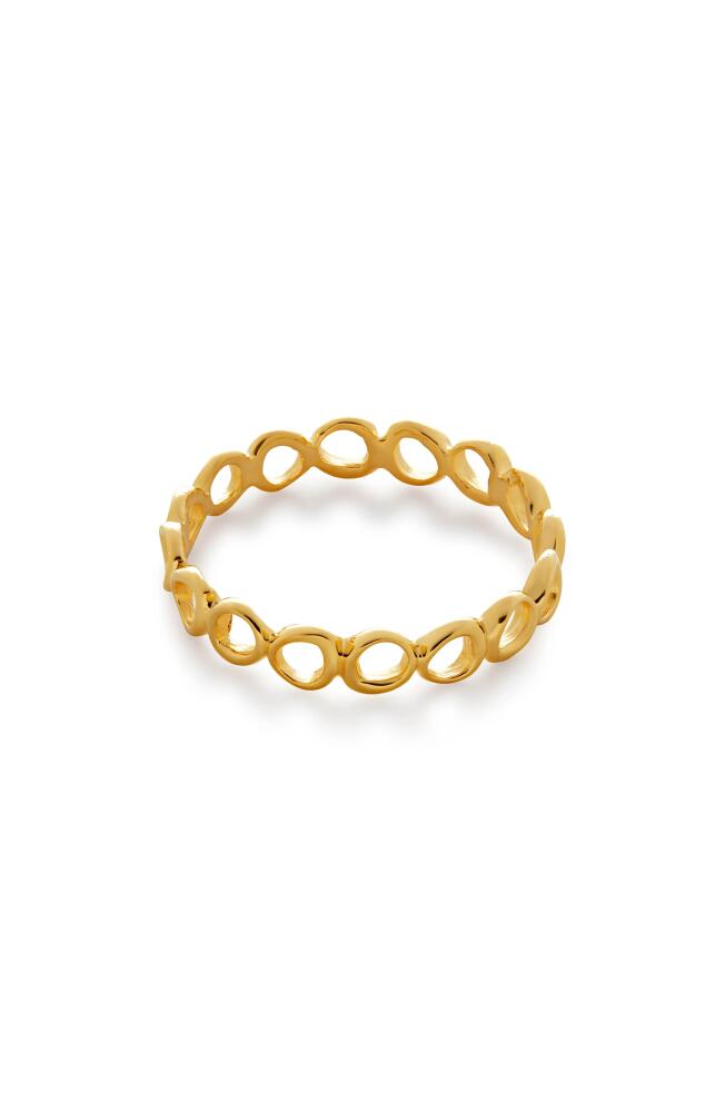 Monica Vinader Nura Open Stacking Ring in 18Ct Gold Vermeil Cover