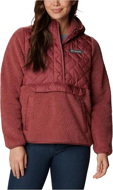 Columbia Sweet View Fleece Hooded Pullover (Beetroot) Women's Clothing Cover