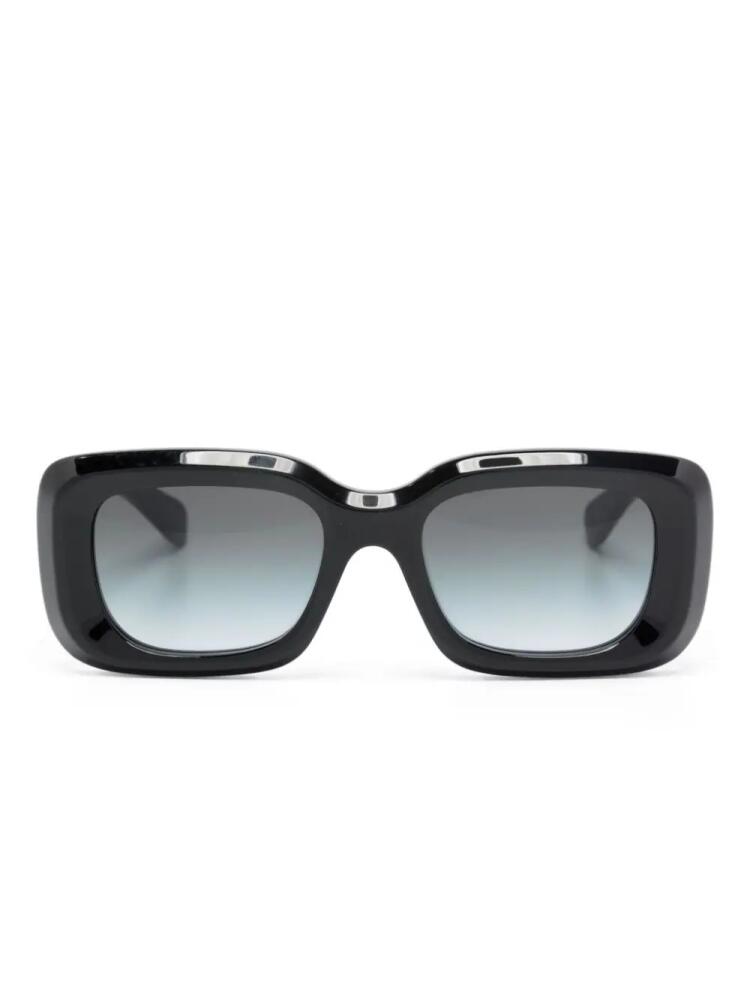 Chloé Eyewear logo-print rectangle-frame sunglasses - Black Cover