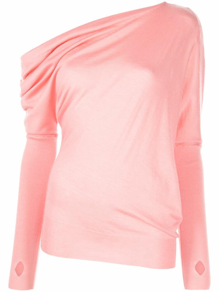 TOM FORD one-shoulder asymmetric jumper - Pink Cover