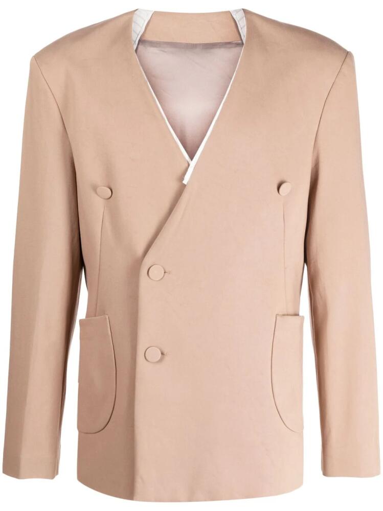 Kiko Kostadinov single-breasted blazer - Brown Cover