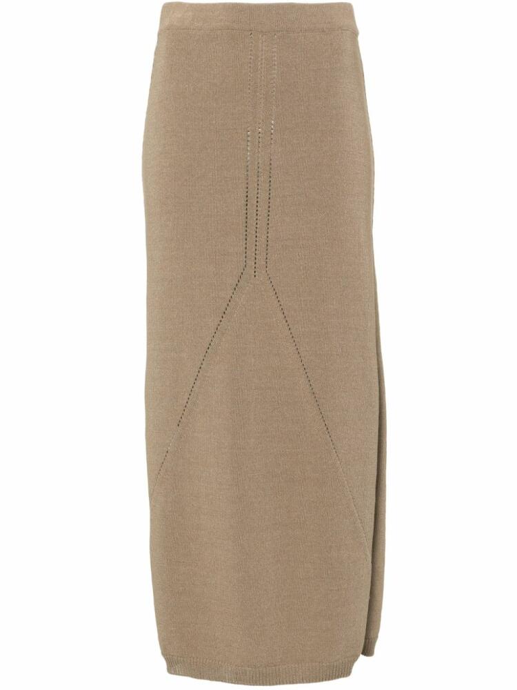 AERON Soothe knitted maxi dress - Brown Cover