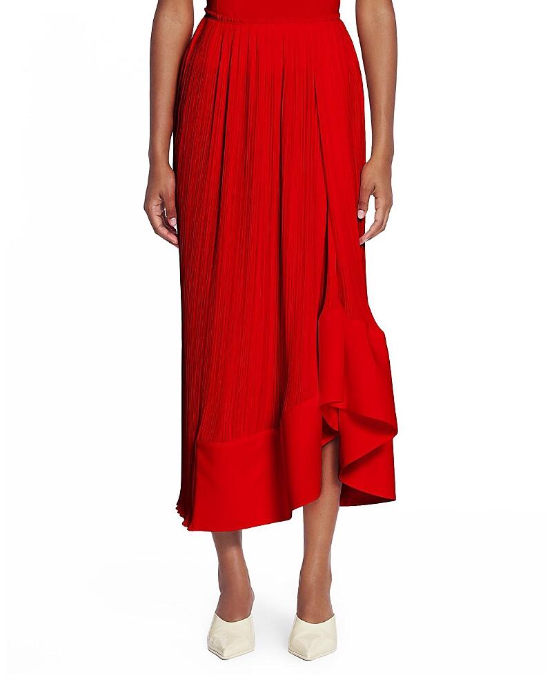 Lanvin Pleated Midi Skirt Cover