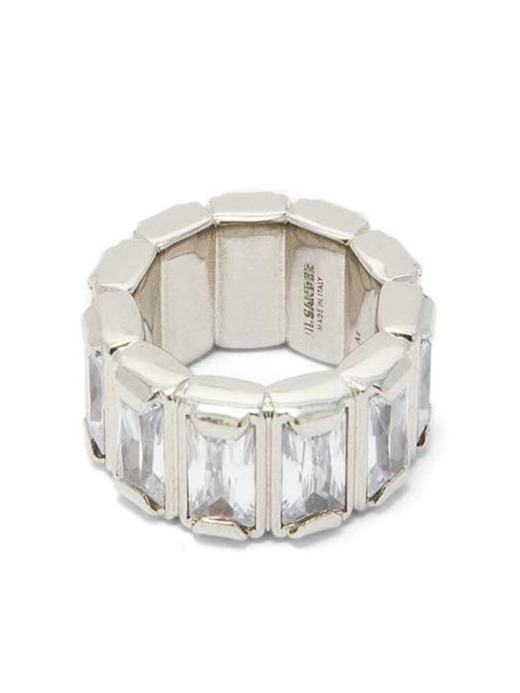 Jil Sander crystal-embellished ring - Grey Cover