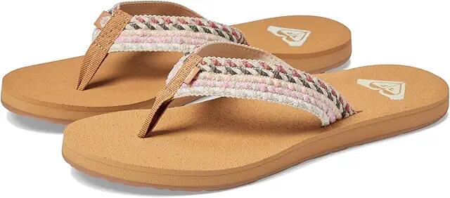 Roxy Porto Rope (Natural/Crazy Pink) Women's Shoes Cover