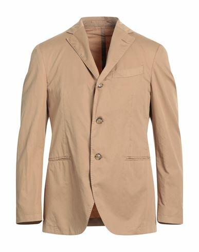 Trussardi Man Blazer Camel Cotton Cover