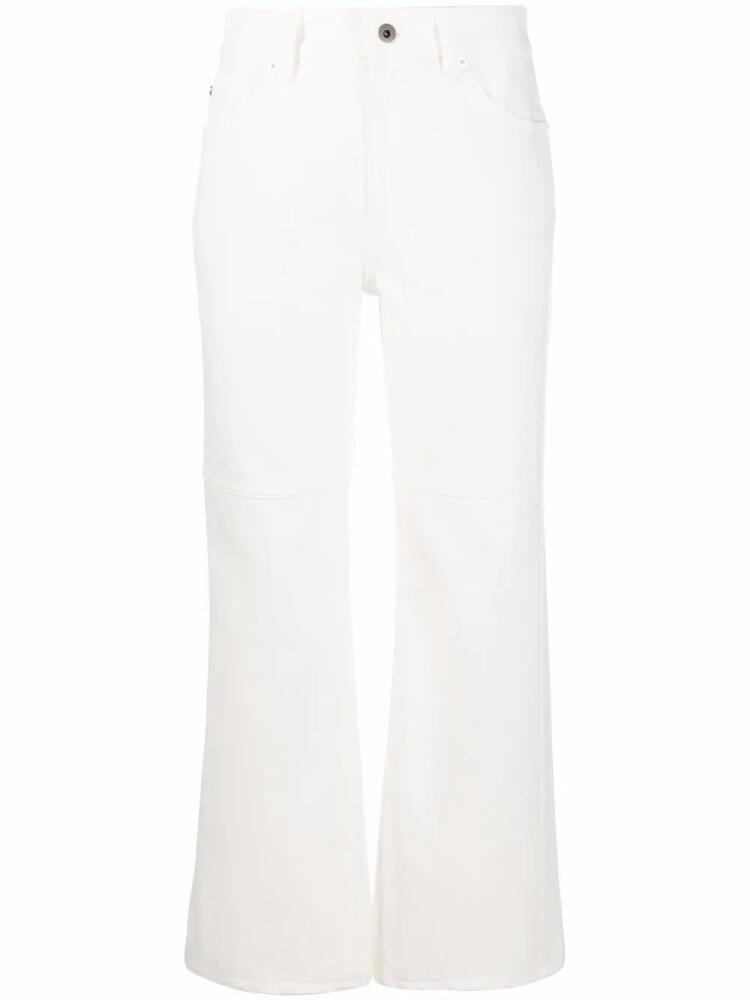 Jil Sander cropped straight-leg jeans - White Cover