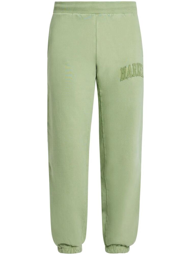 MARKET logo-patches cotton track pants - Green Cover