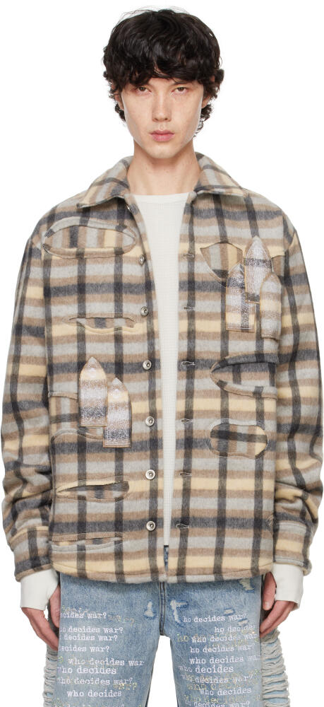 Who Decides War Multicolor Heavy Duty Flannel Jacket Cover