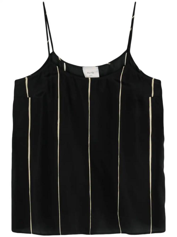 Alysi striped top - Black Cover