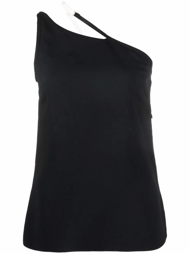 Givenchy contrast asymmetric strap top - Black Cover