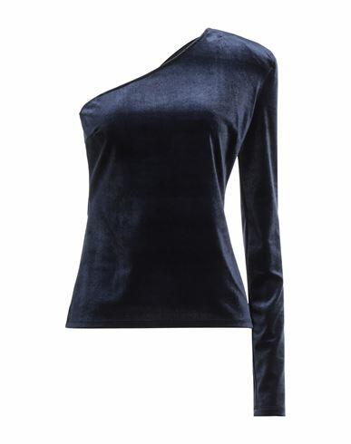 Patrizia Pepe Sera Woman Top Navy blue Polyester, Elastane Cover