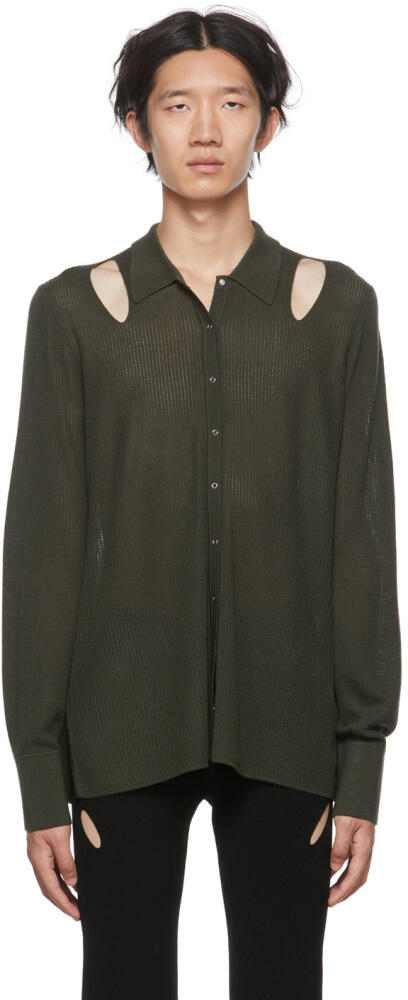 Dion Lee Khaki Cutout Cardigan Cover