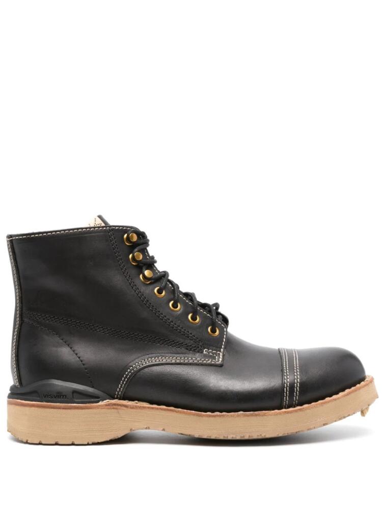 visvim Virgil Cap-folk leather boots - Black Cover