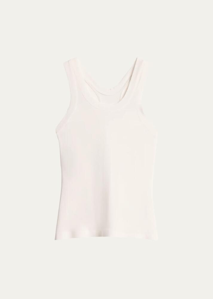 Norma Kamali Racer Sleeveless Stretch Tank Top Cover