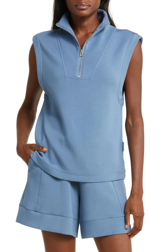 Varley Half-Zip Sleeveless Top in Coronet Blue Cover