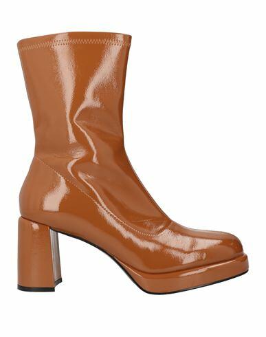 Jeannot Woman Ankle boots Tan Textile fibers Cover