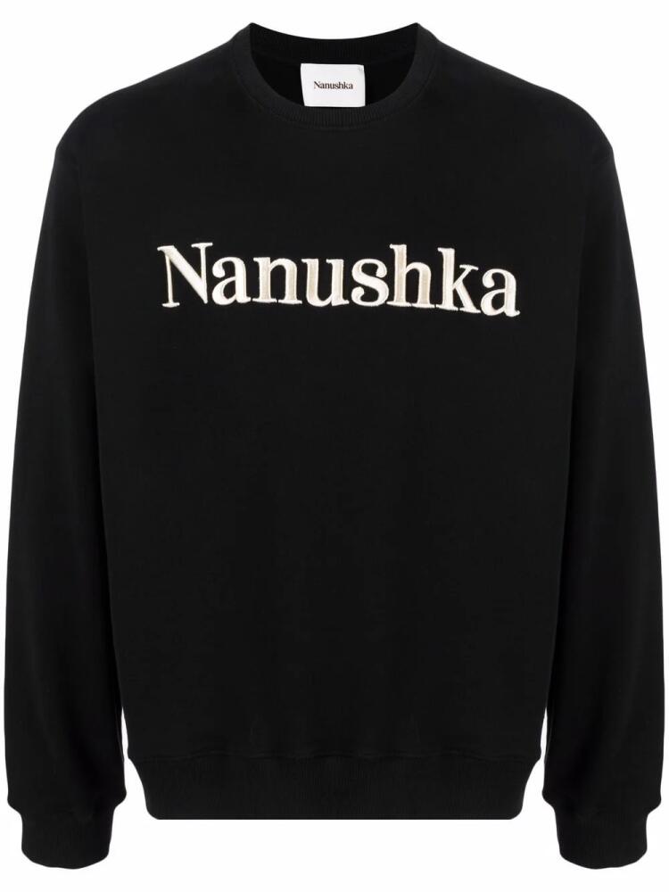 Nanushka Remy embroidered logo sweatshirt - Black Cover