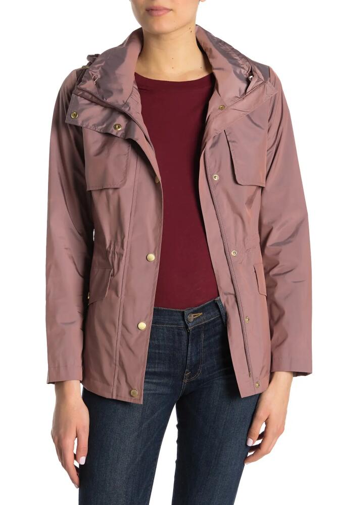 Cole Haan Water Repellent Hooded Parka in Mauve Cover