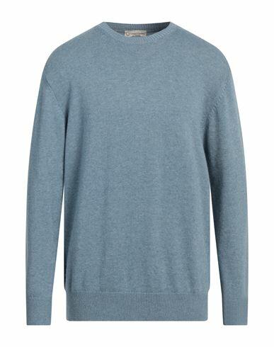 Cashmere Company Man Sweater Sky blue Wool, Cashmere Cover