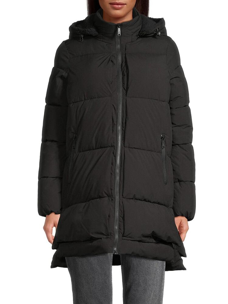 Sam Edelman Women's Hooded Puffer Parka - Black Cover