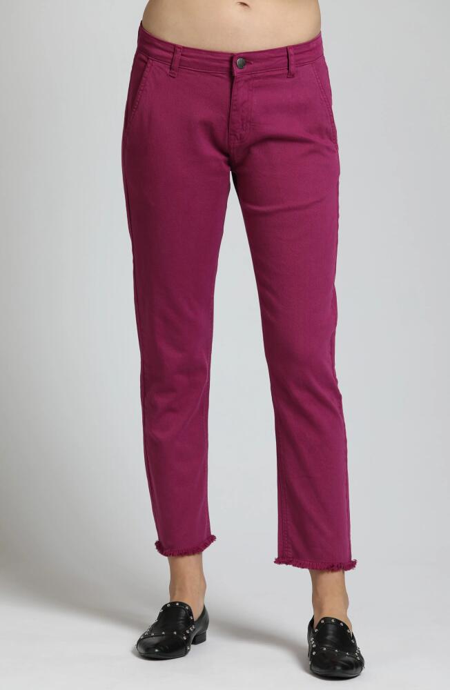 APNY Straight Leg Ankle Pants in Bordeaux Cover